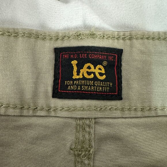Lee Womens Bermuda Shorts Size 16 Mushroom Beige Casual Stretch Cotton Blend - Picture 4 of 10